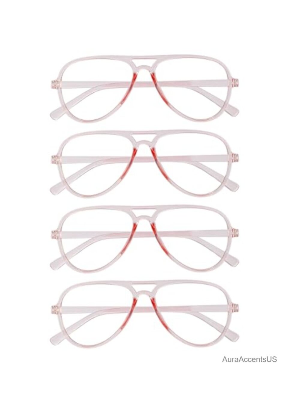 4 Pack Oversized Blue Light Blocking Glasses Aviator Computer Gaming Eyewear